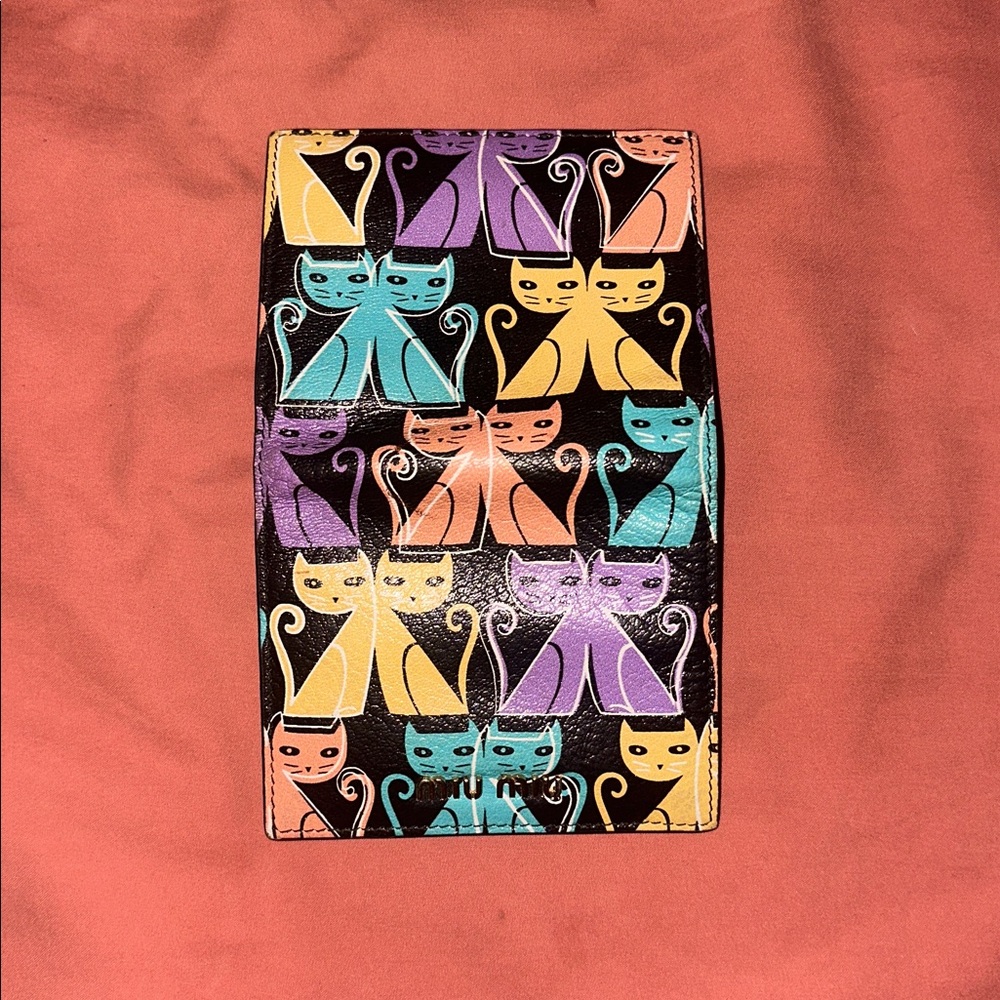 RARE Miu Miu leather cat wallet - Picture 5 of 6